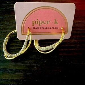 NEW Piper K Hoop Earrings